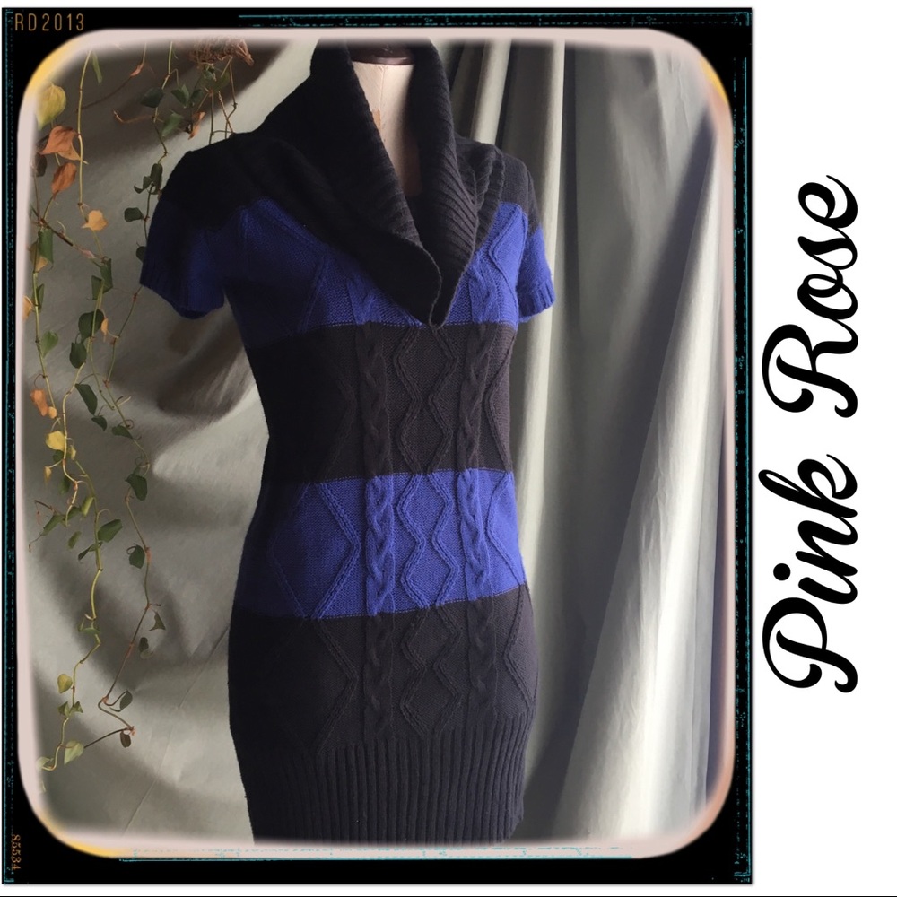 PINK ROSE ✨ Striped Sweater Dress 💙